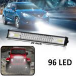 Carzex 20 Inch 96 LED Focus + Flood Highway Driving Bar Light For Car (70W/96LED/20INCH) 1 Bar Light For Car, Truck & Bus (70W/96LED/21INCH)
