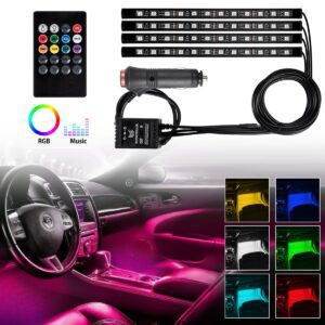 Multi Color Car Interior Music Light Under Dash LED Lighting Kit