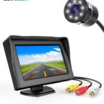 Carzex 4.3 Inch Car Dashboard Rear View Reverse Parking Screen with 8 LED Night Vision Reverse Parking Camera 1 4.3-DASHBOARD-SCREENCAMERA