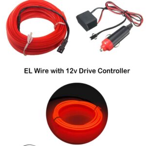 Atmosphere Neon Light for Dashboard & Door Fitting (RED)