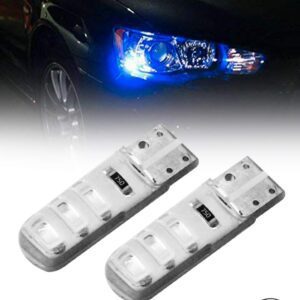lue 6 SMD Silica Gel LED T10 Parking Bulb Light for Cars and Bikes