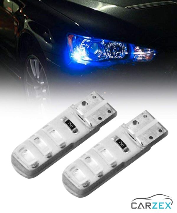 Buy Carzex Blue 6 SMD Silica Gel LED T10 Parking Bulb Light for Cars ...