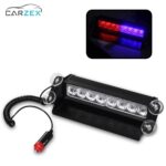 Carzex 8 LED Red and; Blue Police Plug and; Play Stylish Flashing Light Universal for Car Dashboard 3 CZ-CAR-POLICE-LIGHT-1.jpg
