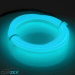 Carzex 5 Meter ICE BLUE Car Ambient Mood Soft EL Wire Atmosphere Neon Light for Dashboard and; Door Fitting (ICE BLUE) 6 CZ-EL-WIRE-ICEBLUE-1.jpg