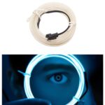 Carzex 5 Meter ICE BLUE Car Ambient Mood Soft EL Wire Atmosphere Neon Light for Dashboard and; Door Fitting (ICE BLUE) 5 CZ-EL-WIRE-ICEBLUE-2.jpg