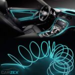 Carzex 5 Meter ICE BLUE Car Ambient Mood Soft EL Wire Atmosphere Neon Light for Dashboard and; Door Fitting (ICE BLUE) 4 CZ-EL-WIRE-ICEBLUE-3.jpg