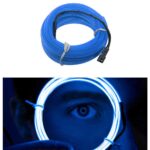 Carzex 5 Meter BLUE Car Ambient Mood Soft EL Wire Atmosphere Neon Light for Dashboard and; Door Fitting (BLUE) 3 CZ-ELWIRE-5M-2.jpg