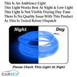 Carzex 5 Meter BLUE Car Ambient Mood Soft EL Wire Atmosphere Neon Light for Dashboard and; Door Fitting (BLUE) 6 CZ-ELWIRE-5M-5.jpg