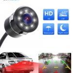 Carzex 8 LED Metal Rear View Reverse Parking Camera 1 LED Night Vision Rear View Reverse Parking Camera