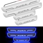 Carzex Car Door Foot Step Led Sill Plate Hyundai Aura (Set of 4 PCS, Blue) 1 Carzex Car Door Foot Step Led Sill Plate Hyundai Aura (Set of 4 PCS, Blue)