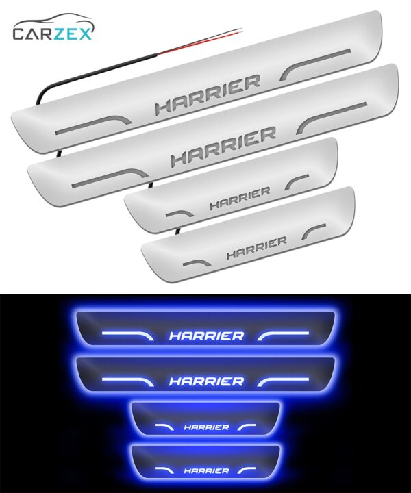 Carzex Car Door Foot Step Led Sill Plate for Tata Harrier (Set of 4 PCS, Blue) Carzex Car Door Foot Step Led Sill Plate for Tata Harrier (Set of 4 PCS, Blue)