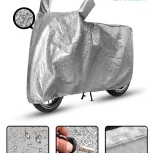 Carzex Waterproof & Heat Protection Metallic Silver Bike/Motorcycle Body Cover