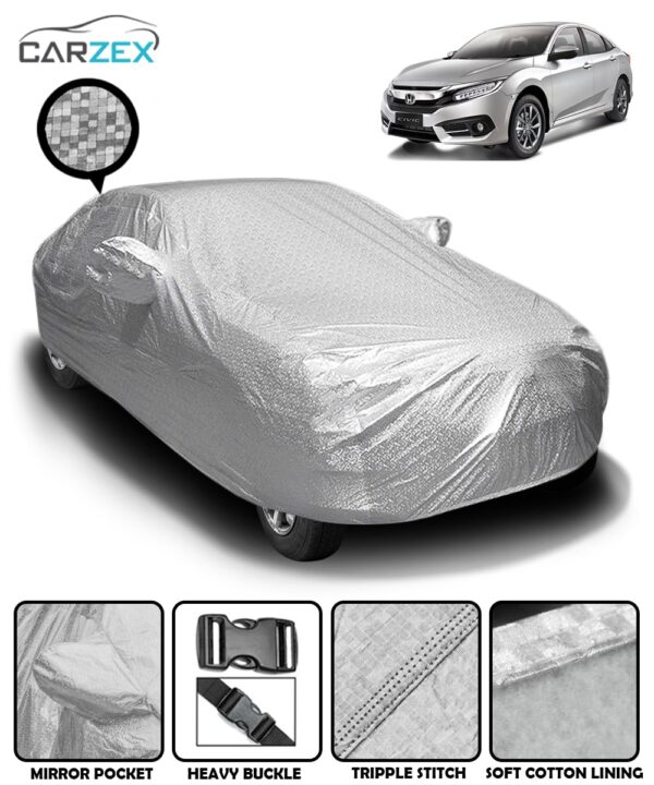 Car Body Cover with Soft Cotton Lining & Mirror Pockets - Honda Civic 2019 Car Body Cover with Soft Cotton Lining & Mirror Pockets - Honda Civic 2019