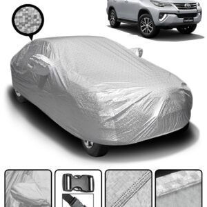Car Body Cover with Soft Cotton Lining & Mirror Pockets - Toyota Fortuner