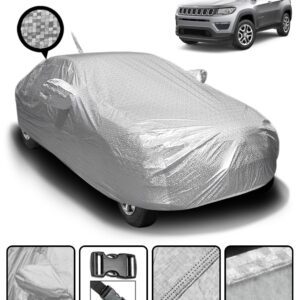 Car Body Cover with Soft Cotton Lining & Mirror Pockets - Jeep Compass