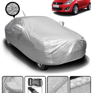 Car Body Cover with Soft Cotton Lining, Mirror & Antenna Pockets - Maruti Suzuki Swift 2012-2017