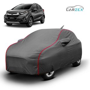 Carzex 2x2 Heavy Duty Red Border Car Body Cover For Honda WRforV