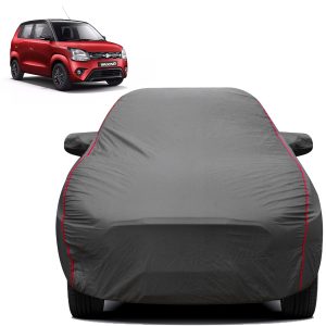 Carzex 2x2 Heavy Duty Red Border Car Body Cover For Maruti Suzuki WagonR New
