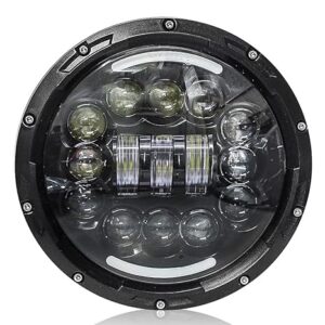Carzex C-22 Design 7 Inch LED Headlight for RE Bullet Classic/Standard with DRL & Turn Signal Indicator Light