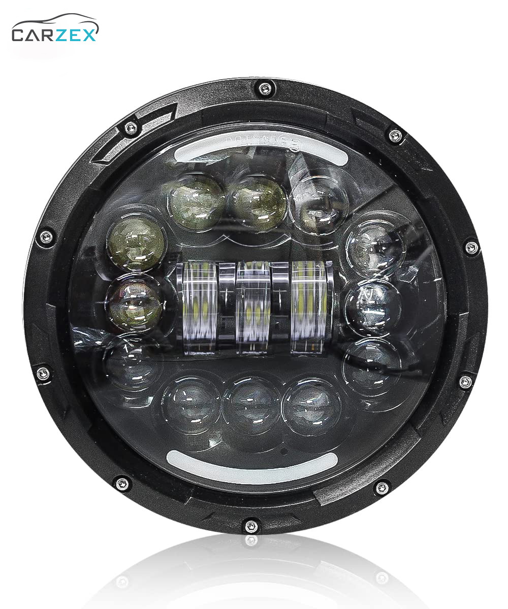 Carzex C-22 Design 7 Inch LED Headlight for RE Bullet Classic/Standard with DRL & Turn Signal Indicator Light 4 4