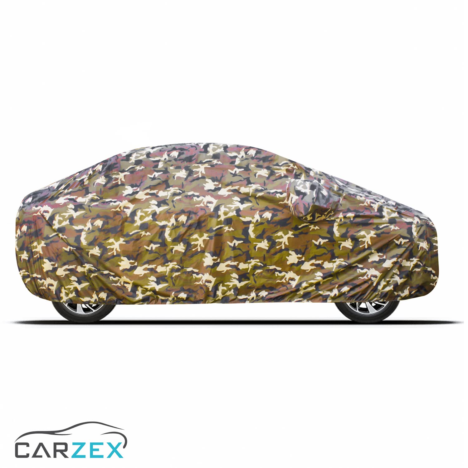 Carzex 2x2 Heavy Duty Red Border Car Body Cover Without Antenna For Creta 2020-2022 2 5