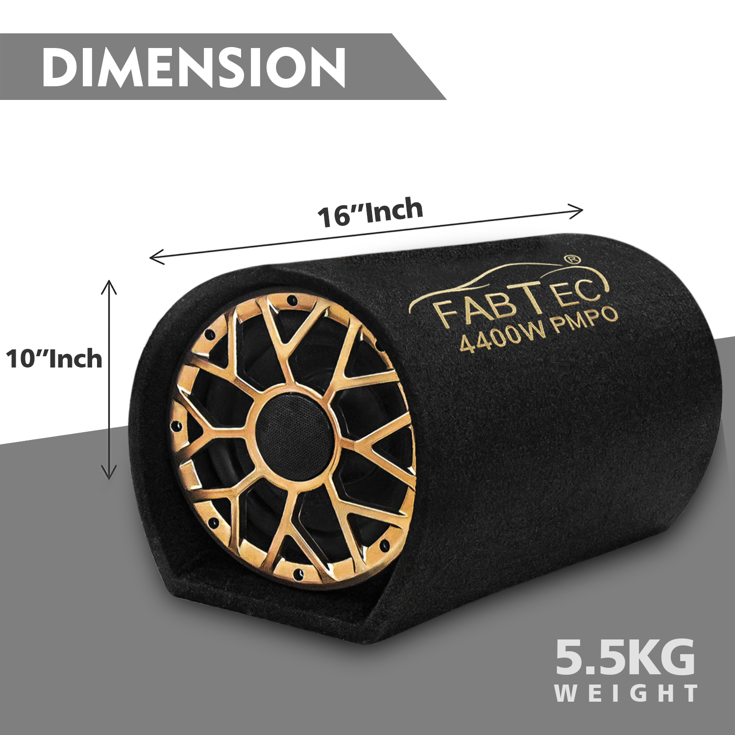 Carzex 8 Inch Active Bass Tube Subwoofer for Car with Inbuilt Amplifier 6 CZ-8INCH-BASS-TUBE-5