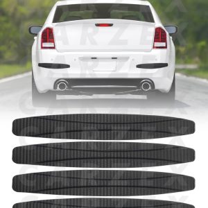 Carzex Carbon Design Car Bumper Protector for Cars (Set of 4)
