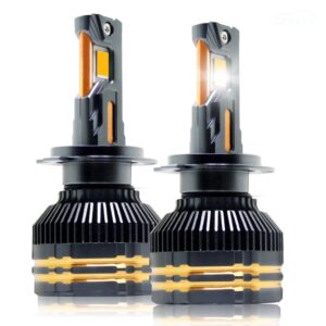 Carzex Crystal Eye H7 White Plug & Play LED Headlight Bulb For Cars (300W/20000LM/6500K)