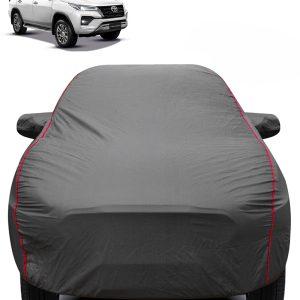 Carzex 2X2 Heavy Duty Red Border Car Body Cover For Toyota Fortuner New