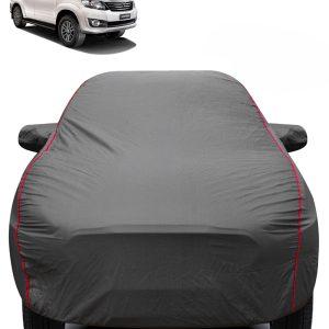 Carzex 2X2 Heavy Duty Red Border Car Body Cover for Toyota Fortuner Old