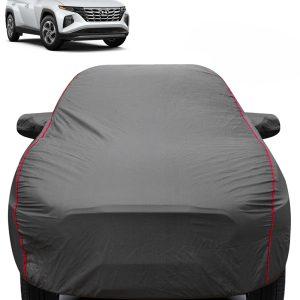 Carzex 2X2 Heavy Duty Red Border Car Body Cover for Hyundai Tucson