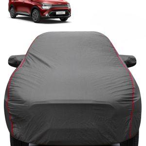 Carzex 2X2 Heavy Duty Red Border Car Body Cover for Kia Carens