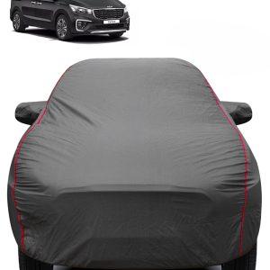 Carzex 2X2 Heavy Duty Red Border Car Body Cover for Kia Carnival