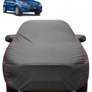 Carzex 2X2 Heavy Duty Red Border Car Body Cover for ford Figo