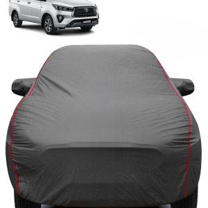 Carzex 2X2 Heavy Duty Red Border Car Body Cover for Toyota Innova Crysta