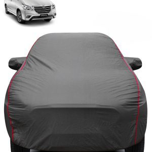 Carzex 2X2 Heavy Duty Red Border Car Body Cover for Totota Innova