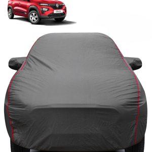 Carzex 2X2 Heavy Duty Red Border Car Body Cover for Renault Kwid New