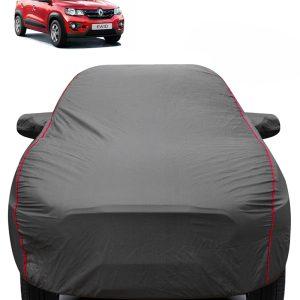 Carzex 2X2 Heavy Duty Red Border Car Body Cover for Renault Kwid Old