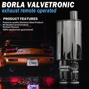 Carzex Original Remus Valvetronic Remote Operated Exhaust Systems, Titanium with Carbon Dual Tip Controller and Sound Kit Exhaust for Car Silencer (Blue)