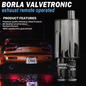Carzex Original Remus Valvetronic Remote Operated Exhaust Systems, Titanium with Carbon Dual Tip Controller and Sound Kit Exhaust for Car Silencer (Blue)