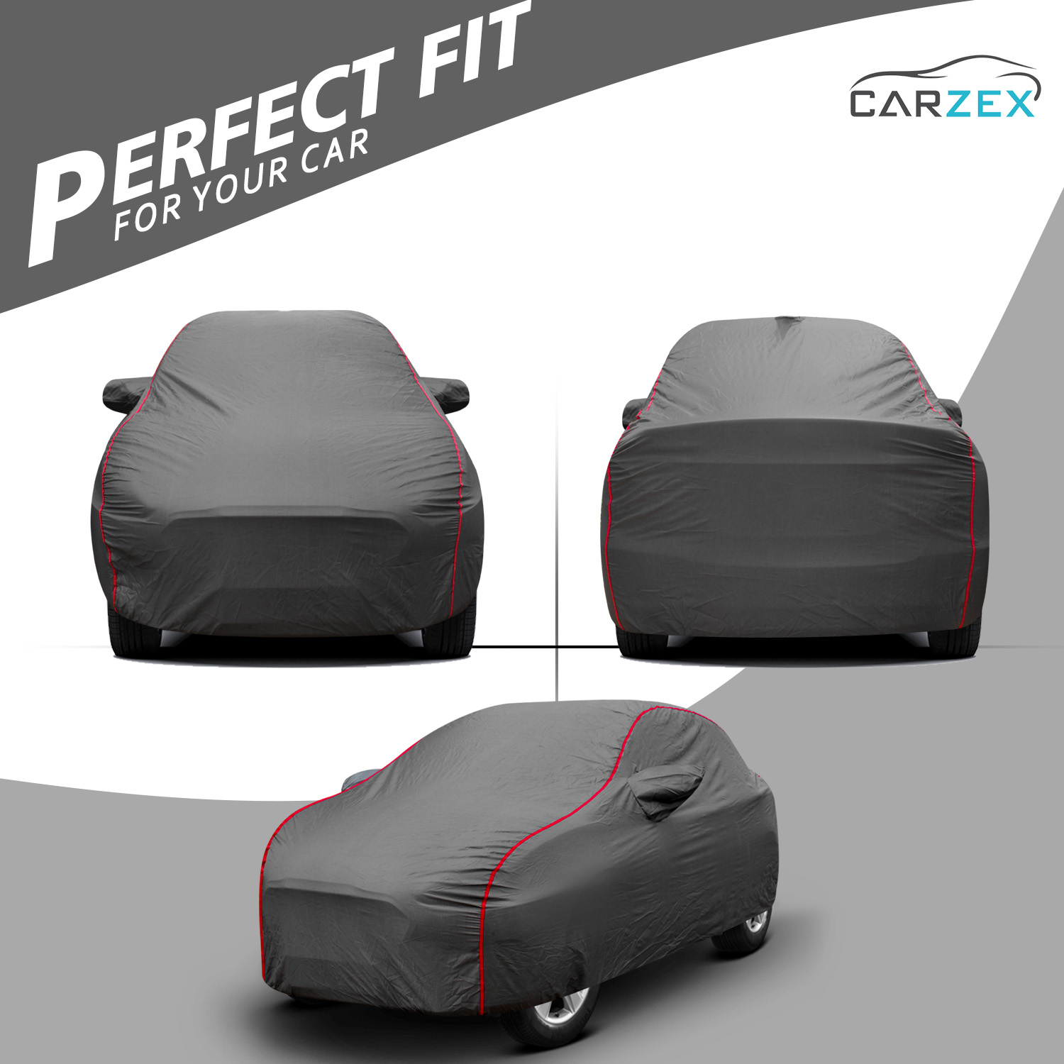 Carzex 2x2 Heavy Duty Red Border Car Body Cover For Maruti Suzuki Ertiga New 3 04