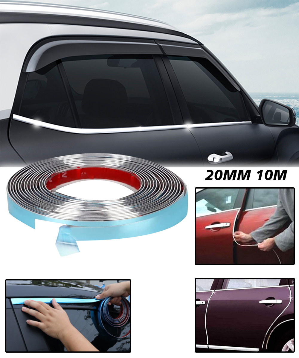 Carzex 20mm Chrome Beading Roll 10 Meter for All Cars (20MM/10M) 2 CZ-20MM-10M-CHROME BEADING-1