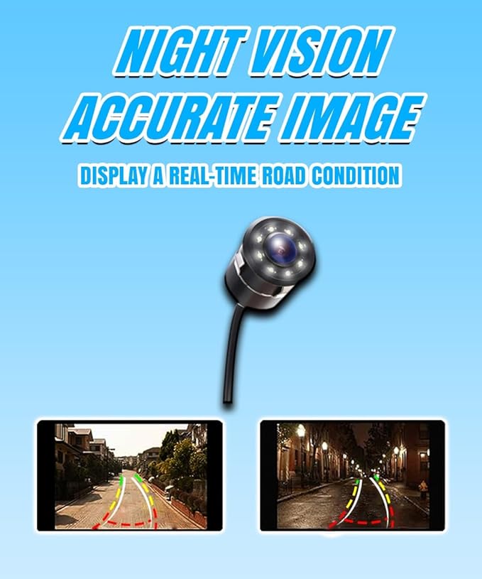 Carzex 720p AHD Car Rear View Camera for 9 inch Android Screens for Car (8 LED/Moving Lines/AHD-25 FPS) 4 61cBqw7CBFL._SX679_