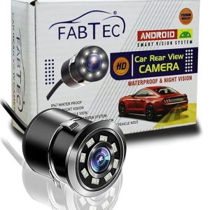 Carzex 720p AHD Car Rear View Camera for 9 inch Android Screens for Car (8 LED/Drill Type/AHD-25 FPS)