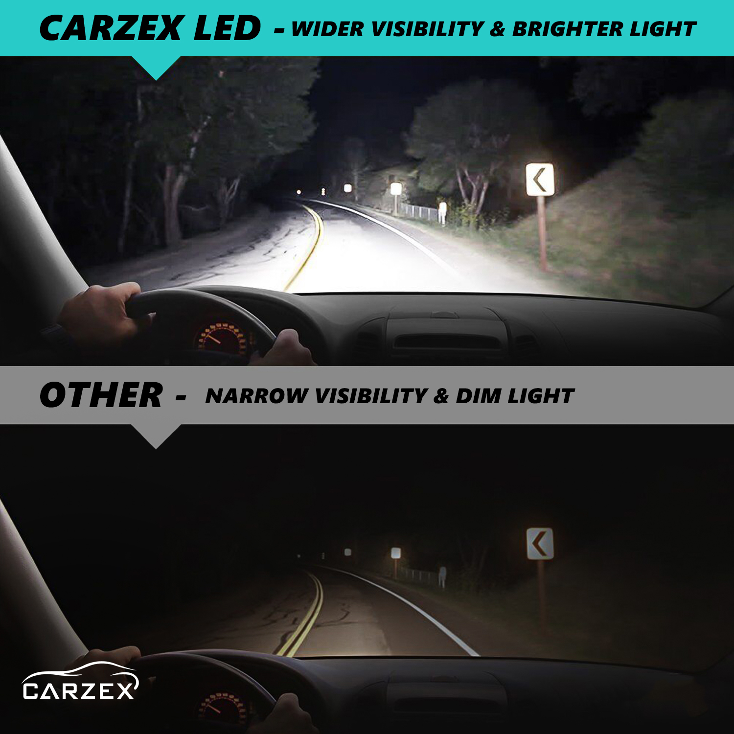 Carzex Crystal Eye H27 White Plug & Play LED Headlight Bulb For Cars (300W/20000LM/6000K) 8 6