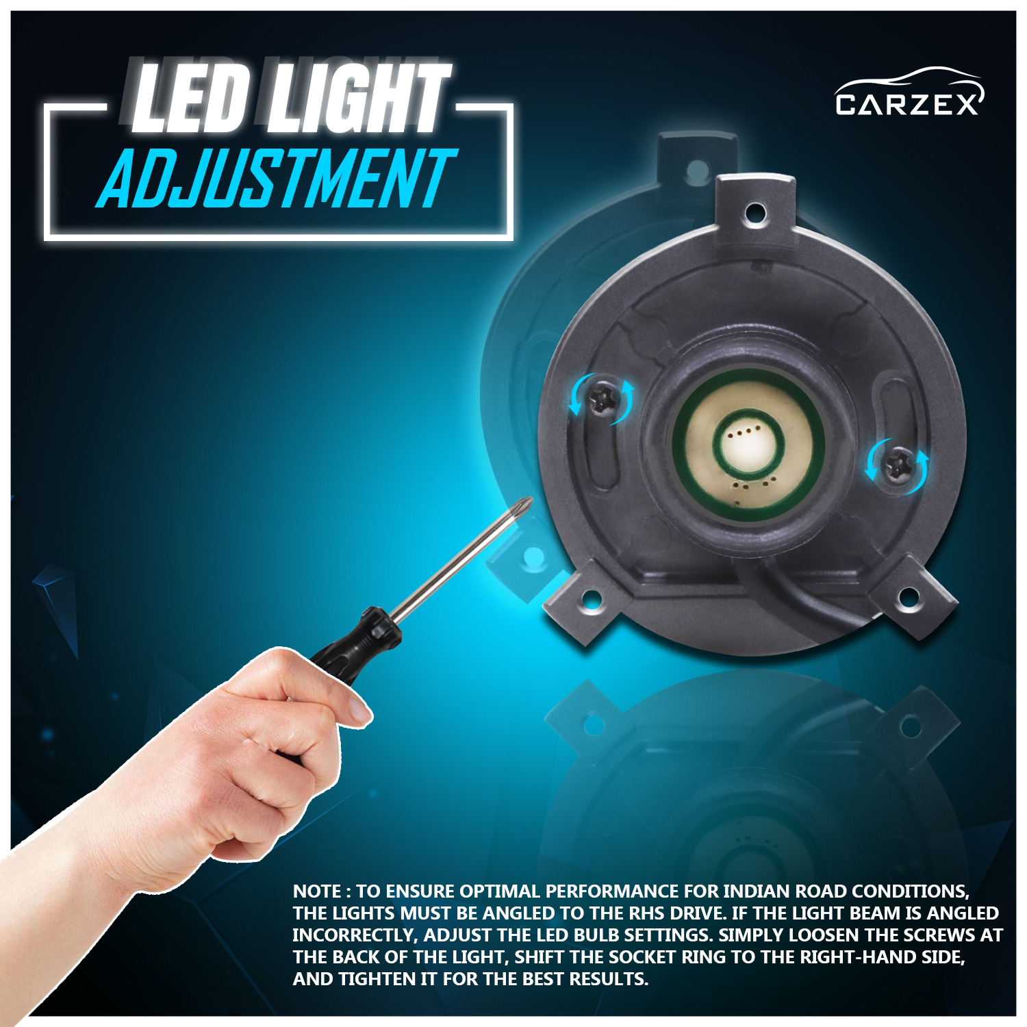 Carzex Mini Projector Lens H4 Led Car Headlight Bulb, 100W 20,000 Lumens Super Bright White 6500K Headlight Conversion kit for Cars 6 6
