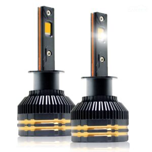 Carzex Crystal Eye H1 White Plug & Play LED Headlight Bulb For Cars (300W/20000LM/6500K)