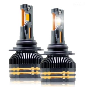 Carzex Crystal Eye 9012 White Plug & Play LED Headlight Bulb For Cars (300W/20000LM/6500K)